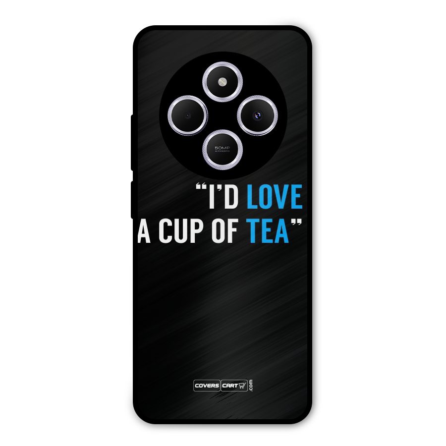 Love Tea Metal Back Case for Redmi 14C