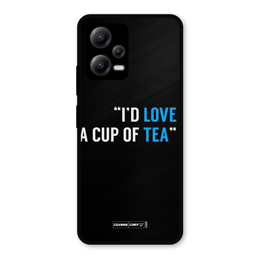 Love Tea Metal Back Case for Redmi Note 12 5G