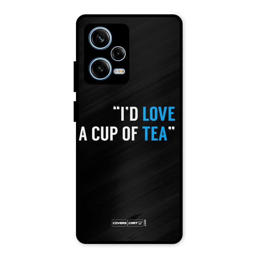 Love Tea Metal Back Case for Redmi Note 12 Pro