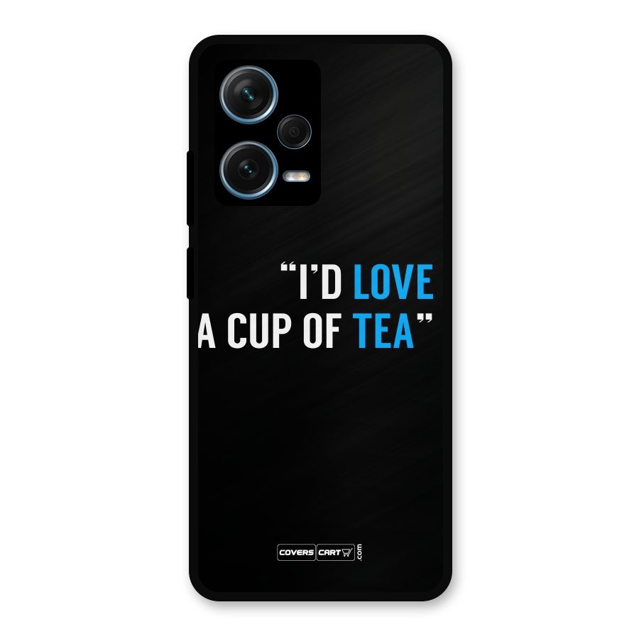 Love Tea Metal Back Case for Redmi Note 12 Pro Plus 5G