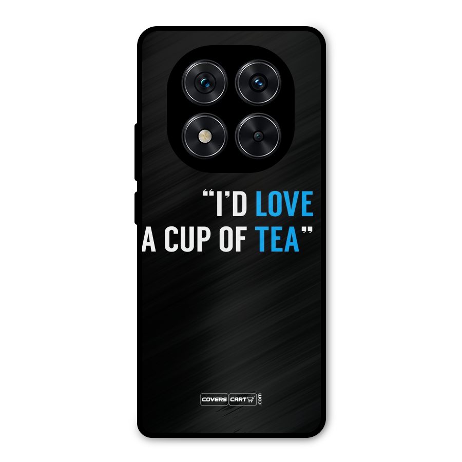 Love Tea Metal Back Case for Redmi Note 14 Pro 5G