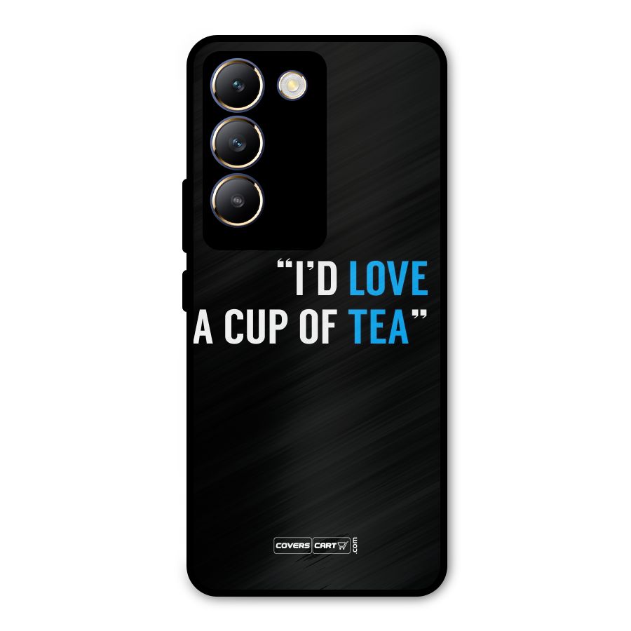 Love Tea Metal Back Case for Vivo T3 5G