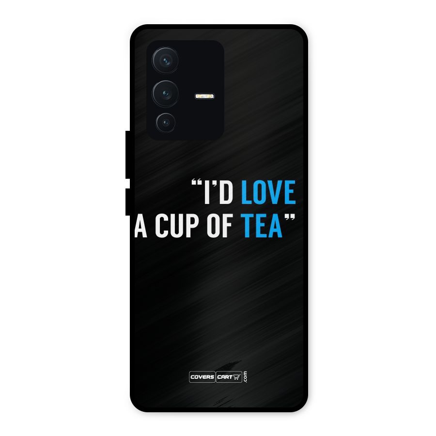 Love Tea Metal Back Case for Vivo V23 5G