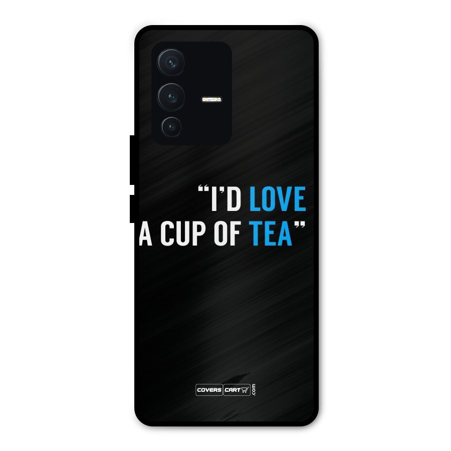 Love Tea Metal Back Case for Vivo V23 Pro
