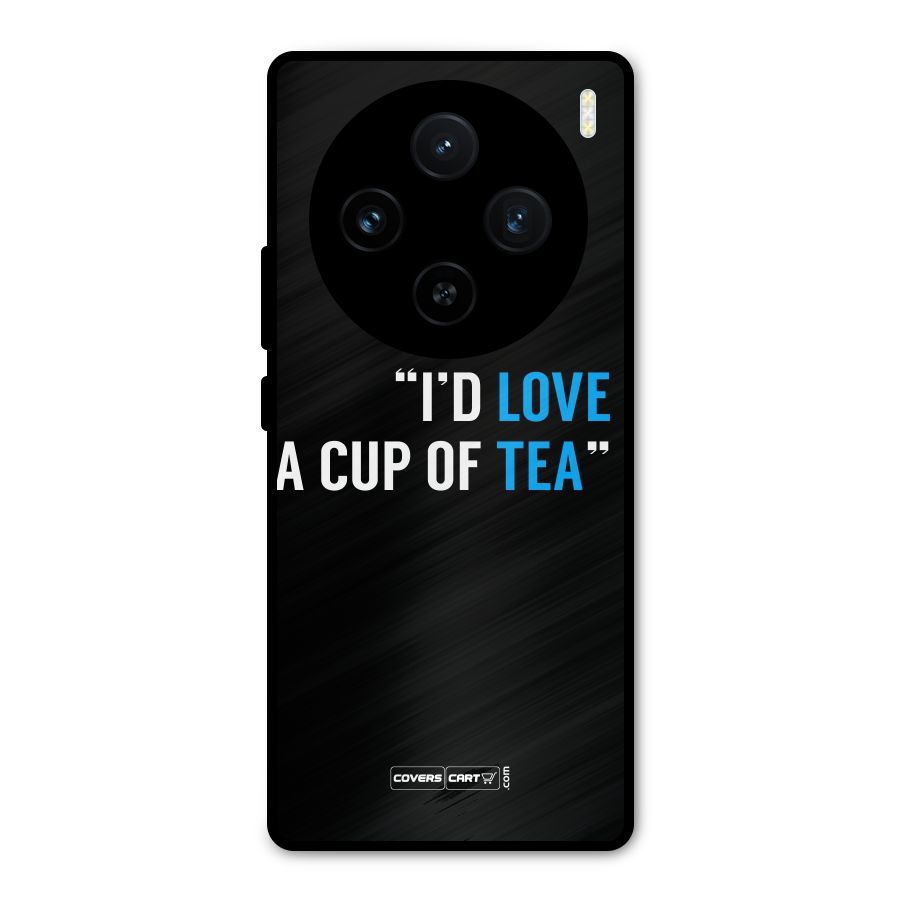 Love Tea Metal Back Case for Vivo X100