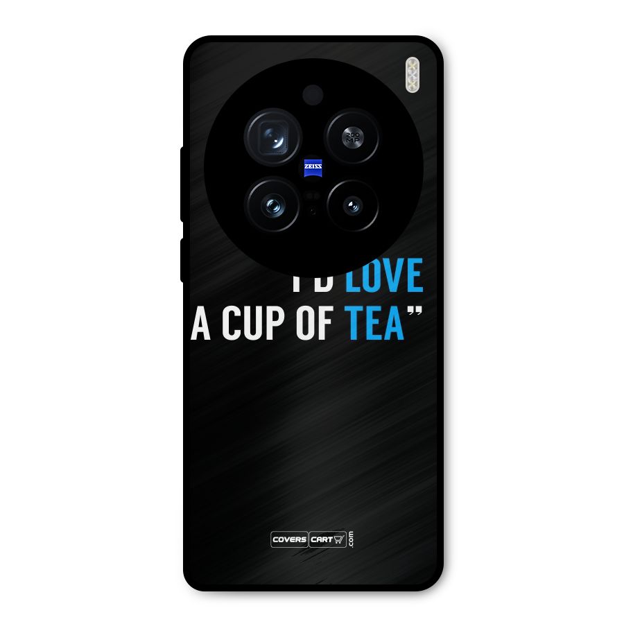 Love Tea Metal Back Case for Vivo X200 Pro
