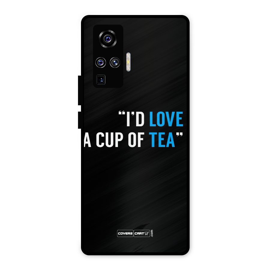 Love Tea Metal Back Case for Vivo X50 Pro