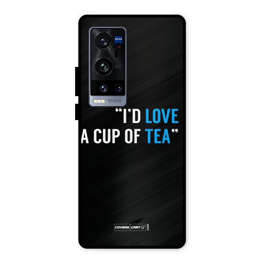 Love Tea Metal Back Case for Vivo X60 Pro Plus