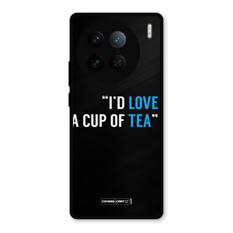 Love Tea Metal Back Case for Vivo X90 Pro
