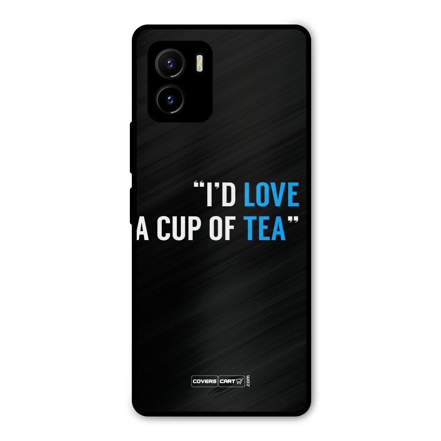 Love Tea Metal Back Case for Vivo Y15s
