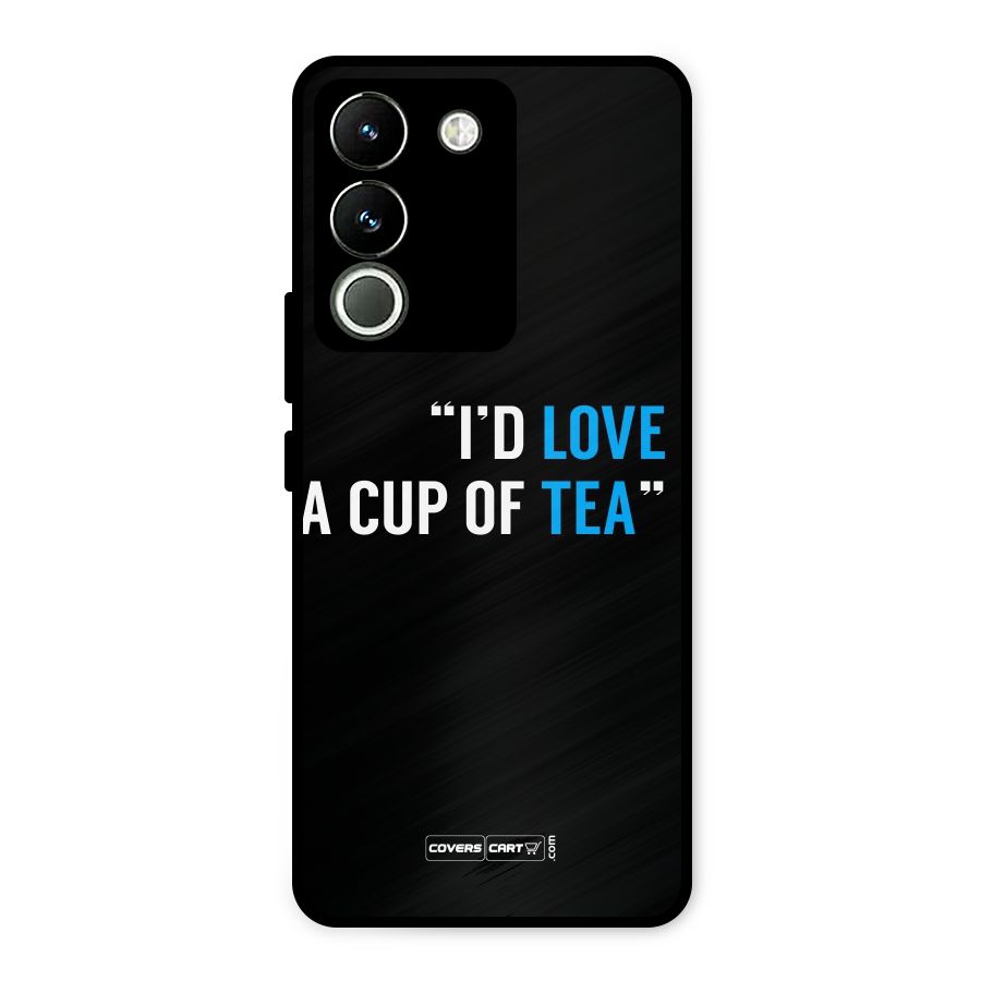 Love Tea Metal Back Case for Vivo Y200