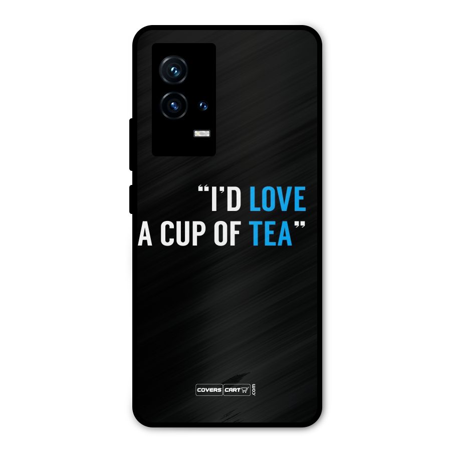 Love Tea Metal Back Case for iQOO 9 5G