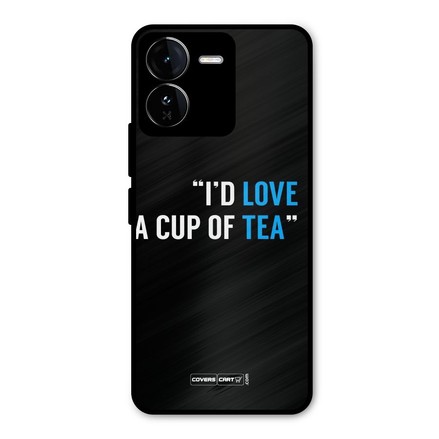 Love Tea Metal Back Case for iQOO Z9