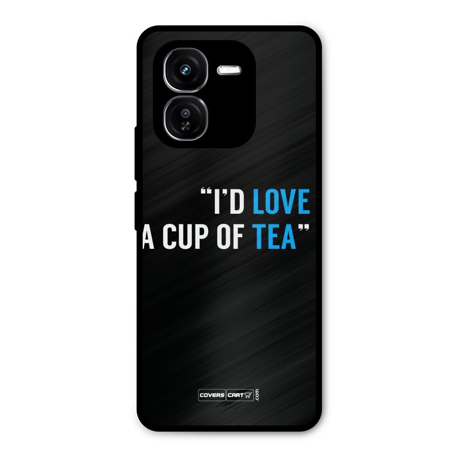 Love Tea Metal Back Case for iQOO Z9x