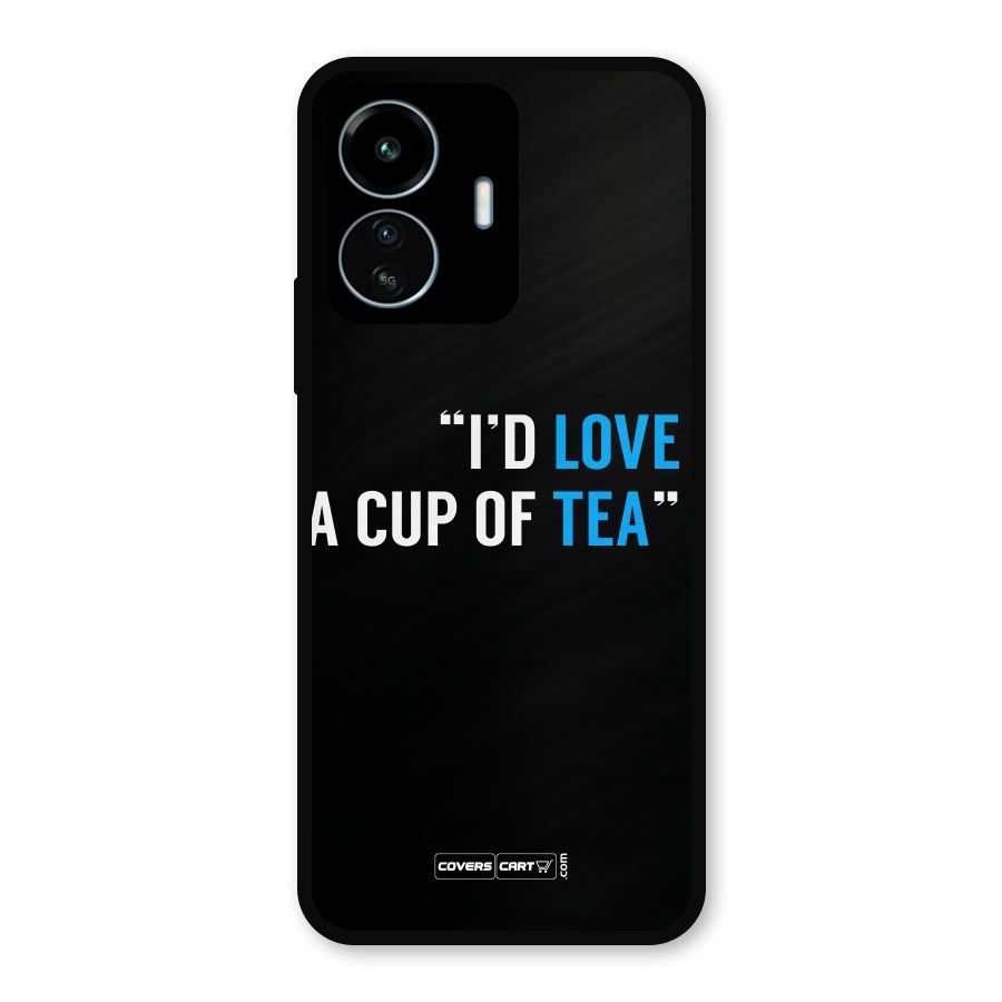 Love Tea Metal Back Case for vivo iQOO Z6 Lite 5G