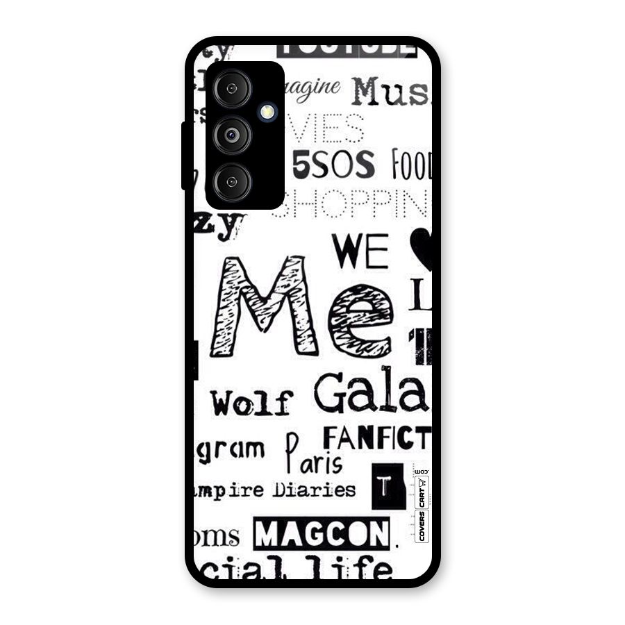 Love Things Glass Back Case for Galaxy M14 5G