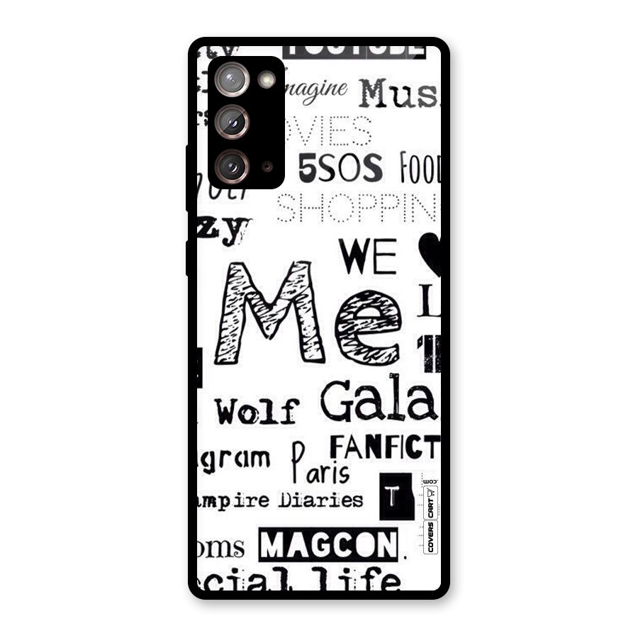 Love Things Glass Back Case for Galaxy Note 20