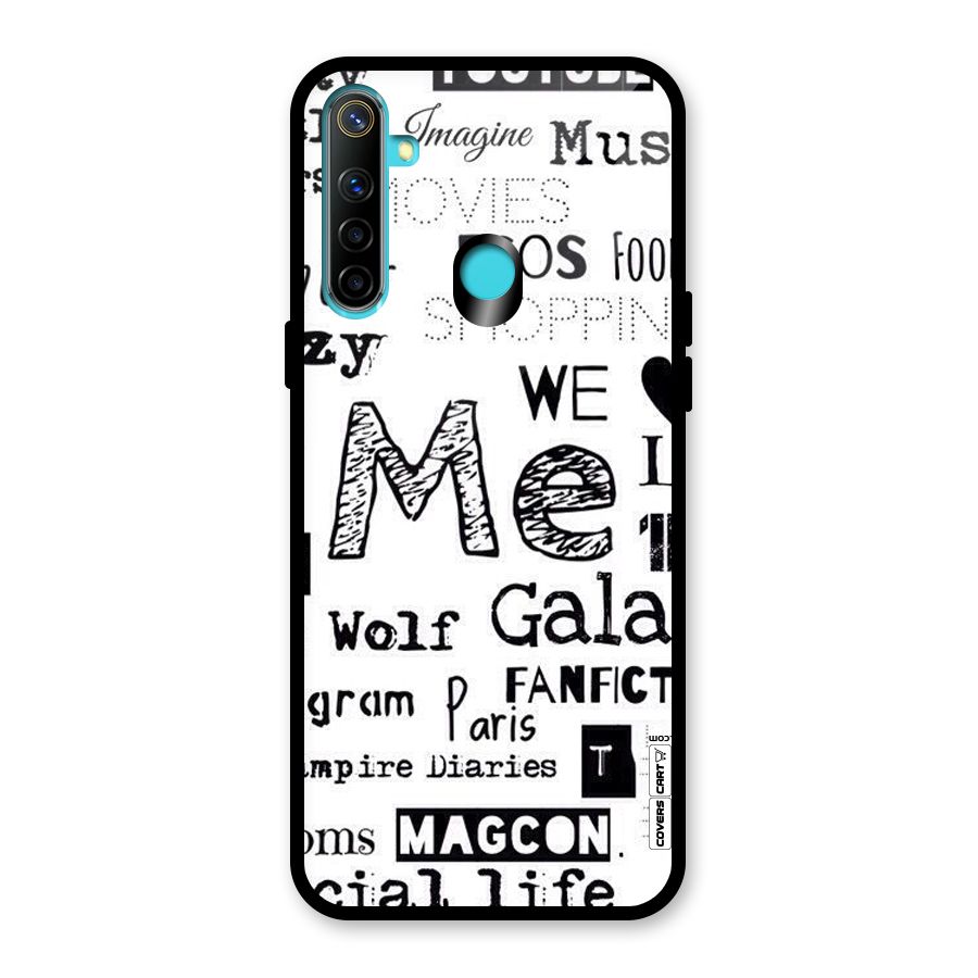 Love Things Glass Back Case for Realme 5