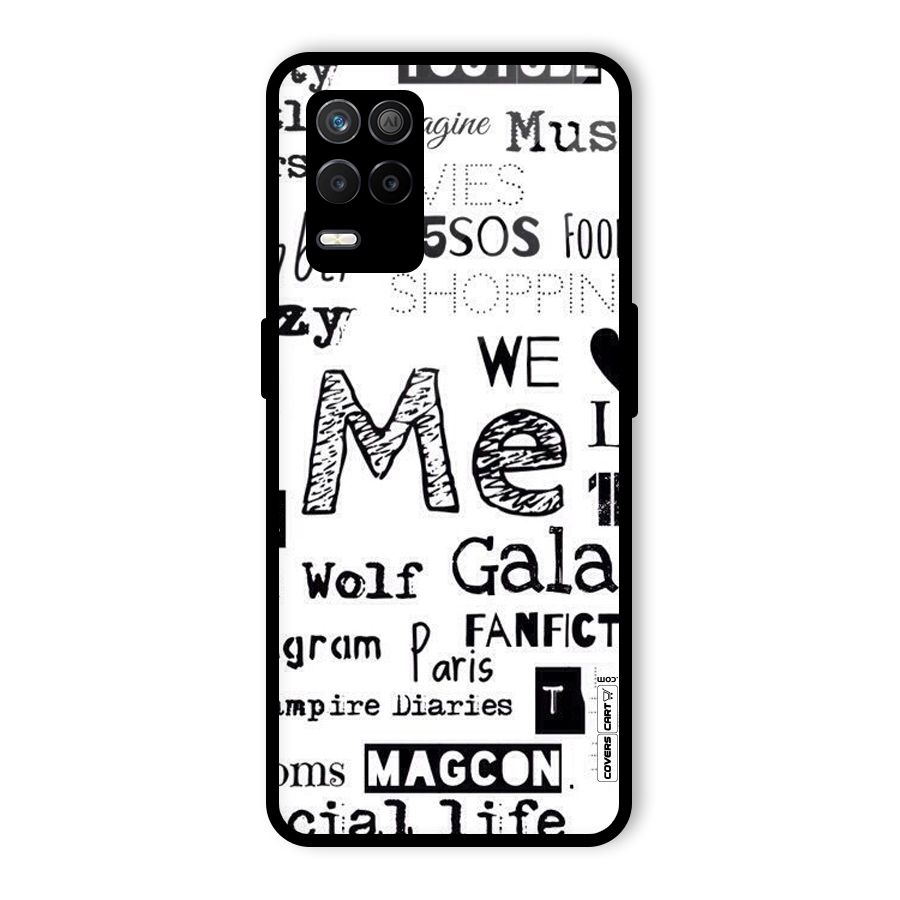 Love Things Glass Back Case for Realme 8s 5G