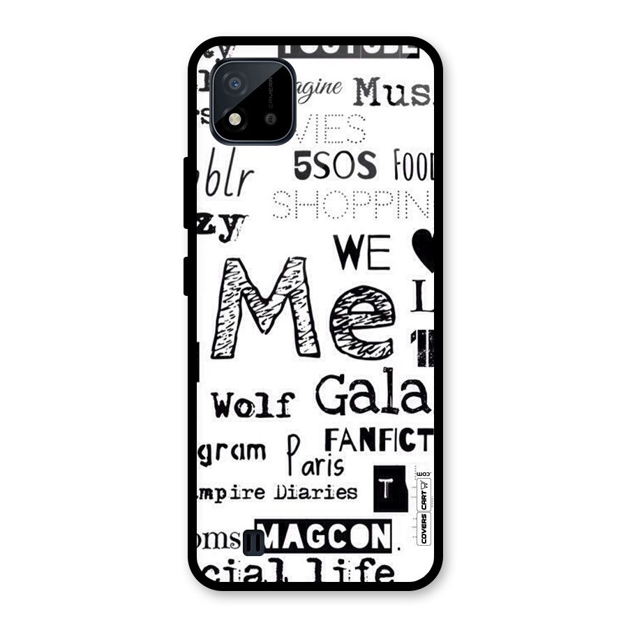 Love Things Glass Back Case for Realme C11 2021