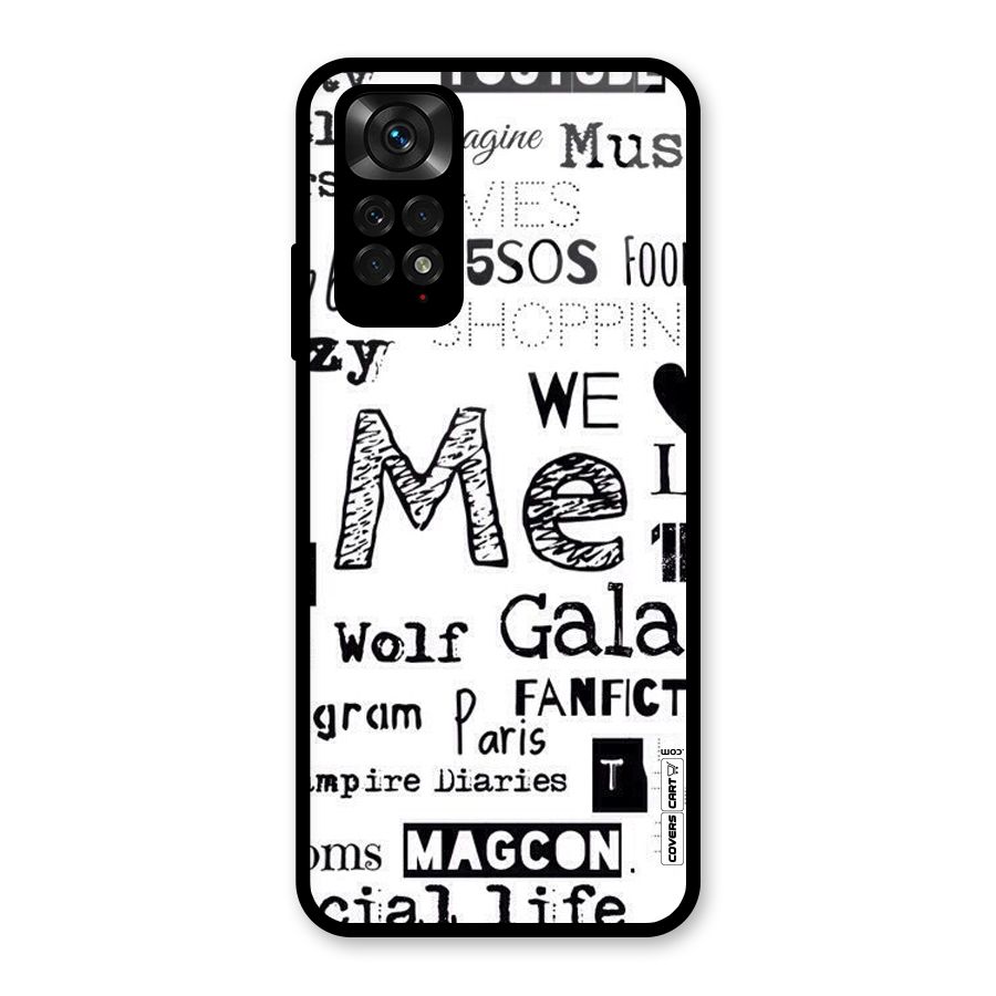 Love Things Glass Back Case for Redmi Note 11S