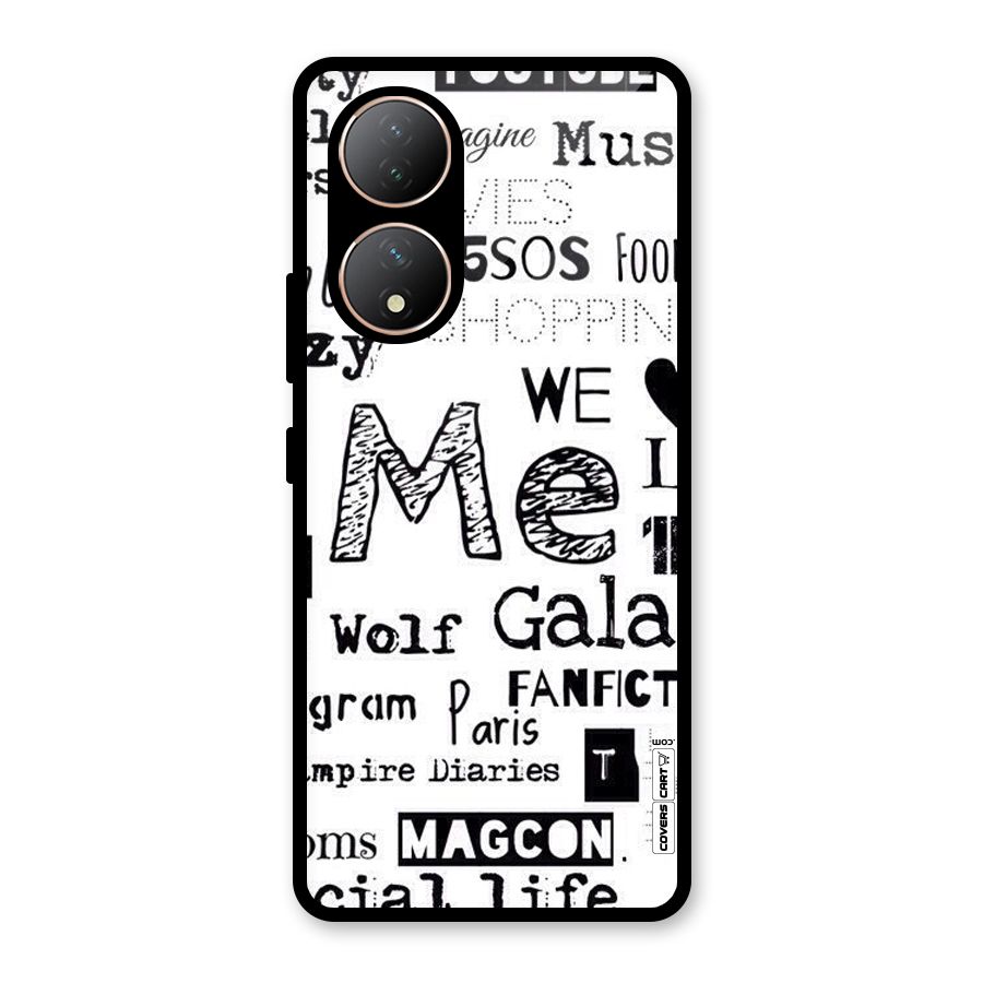 Love Things Glass Back Case for Vivo Y100A