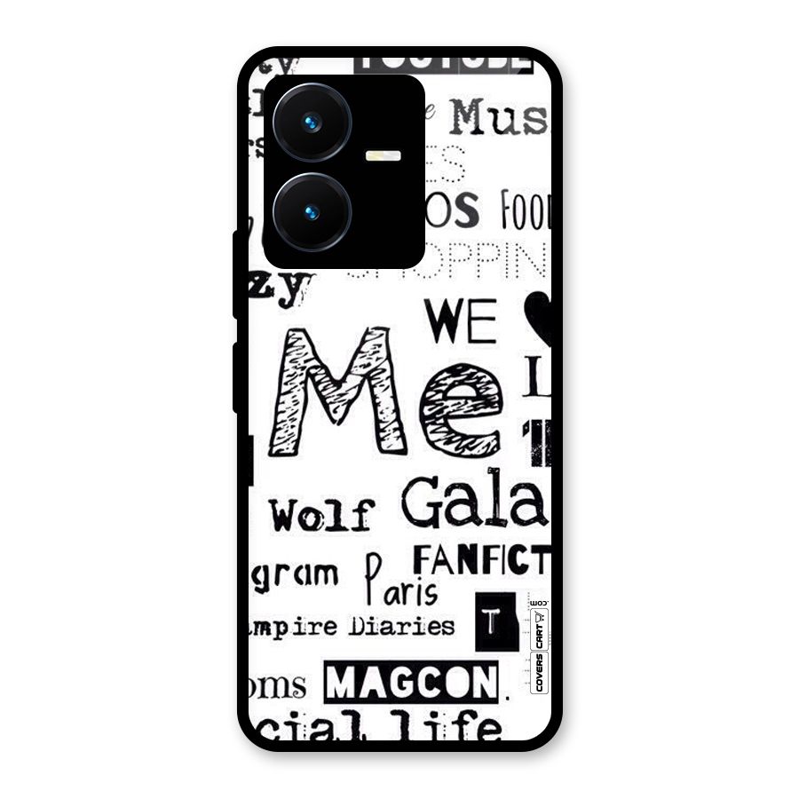 Love Things Glass Back Case for Vivo Y22s