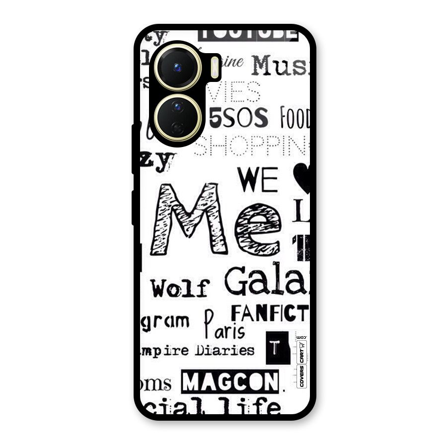 Love Things Glass Back Case for Vivo Y56