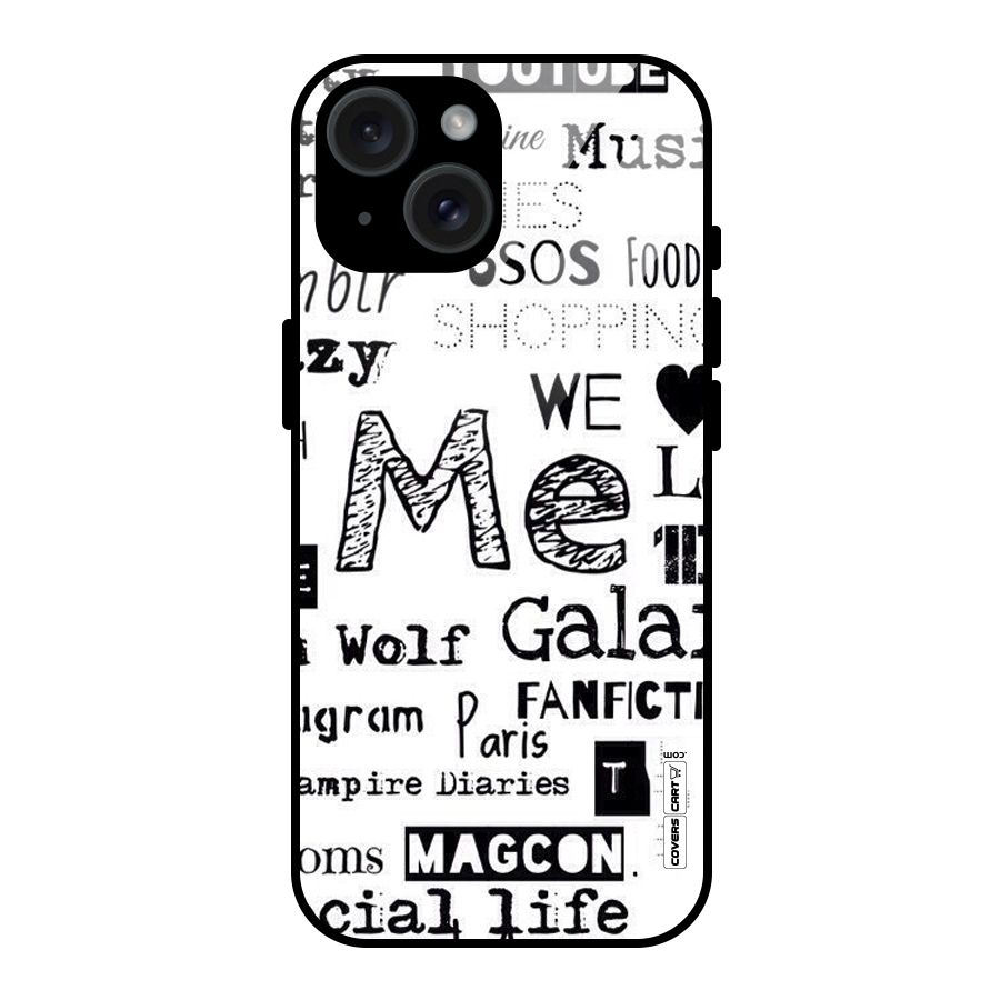 Love Things Glass Back Case for iPhone 15
