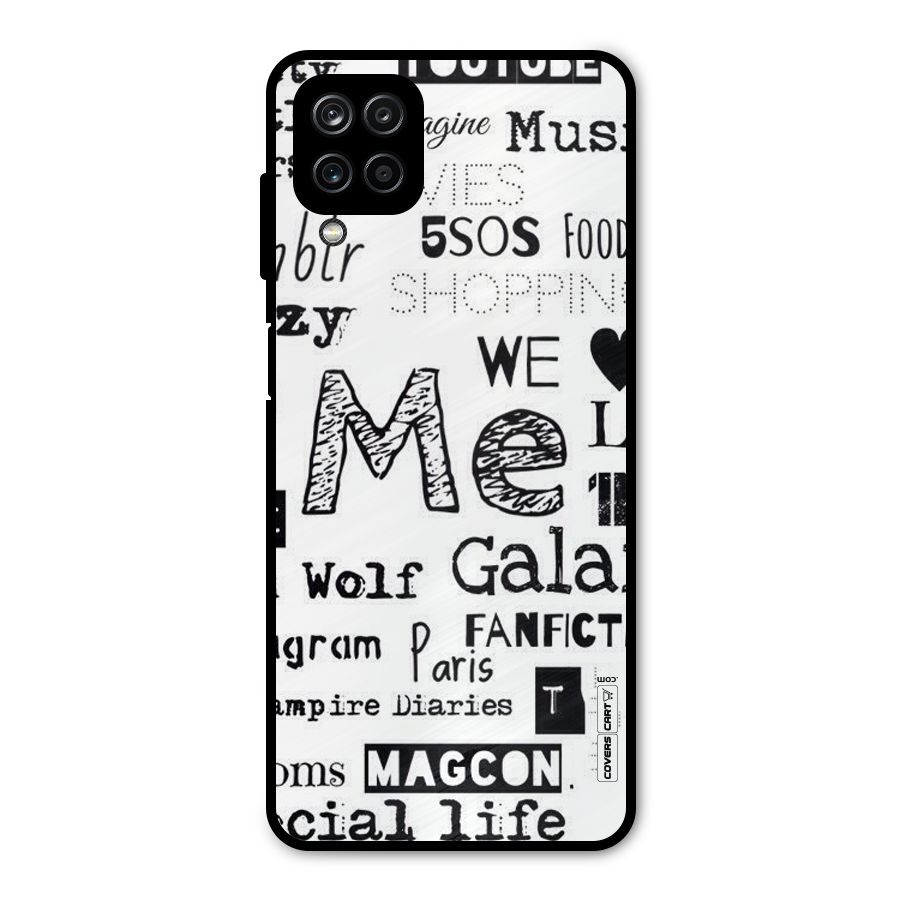 Love Things Metal Back Case for Galaxy A12