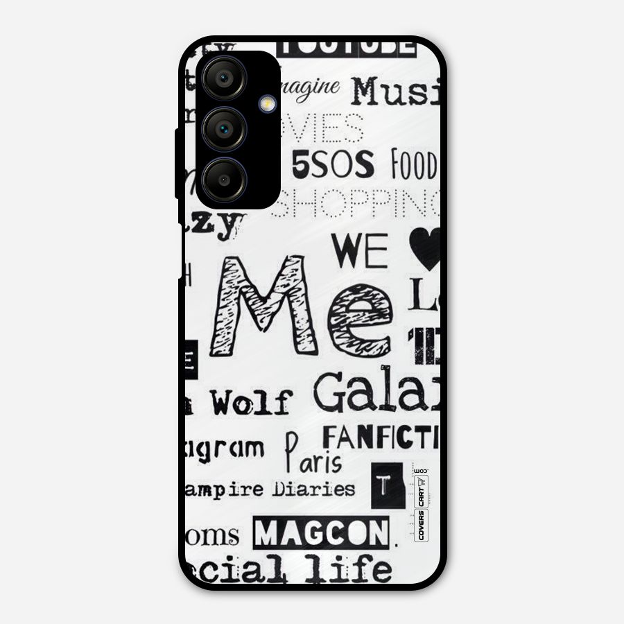 Love Things Metal Back Case for Galaxy A15 5G