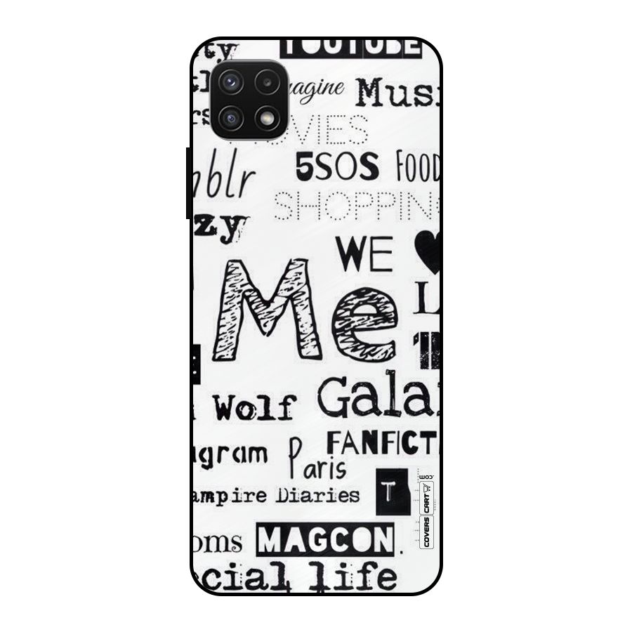Love Things Metal Back Case for Galaxy A22 5G