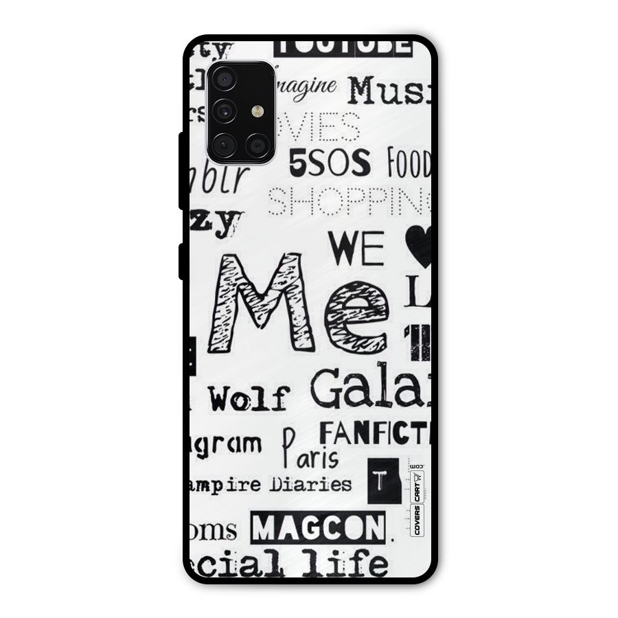 Love Things Metal Back Case for Galaxy A51