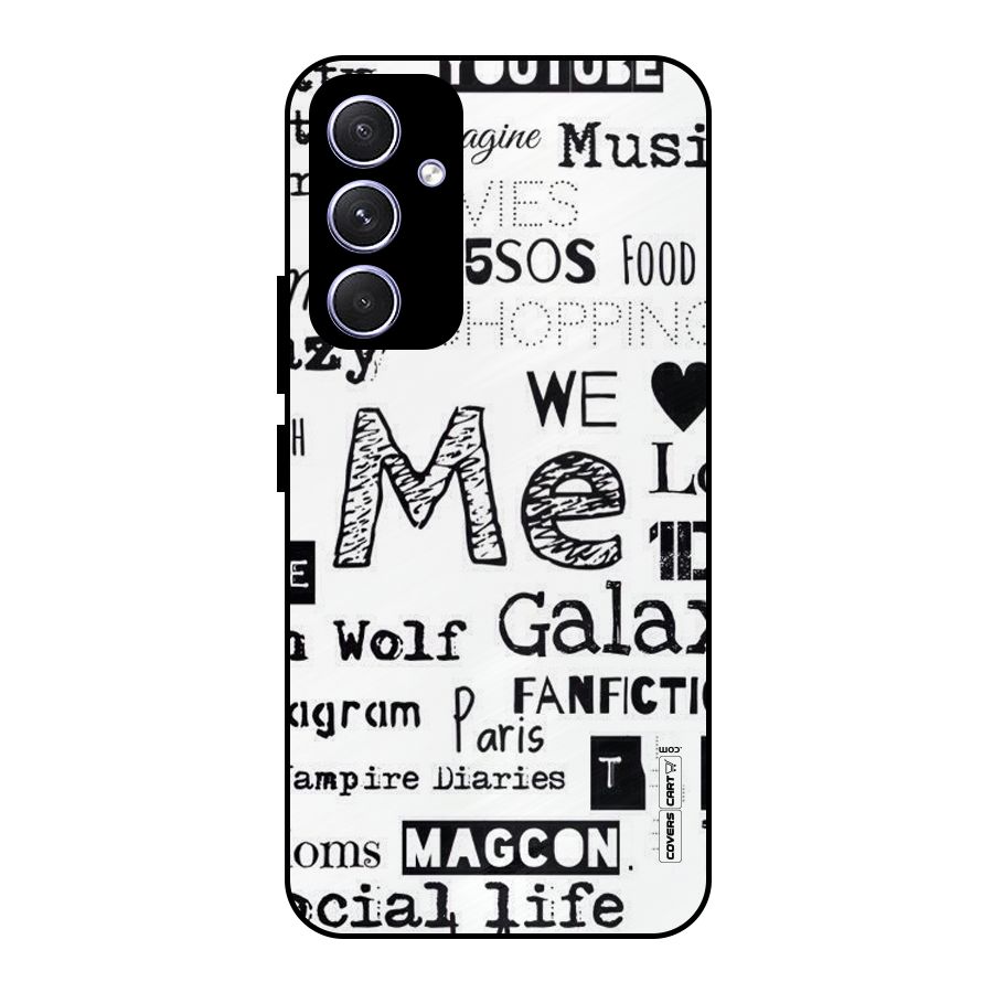 Love Things Metal Back Case for Galaxy A54