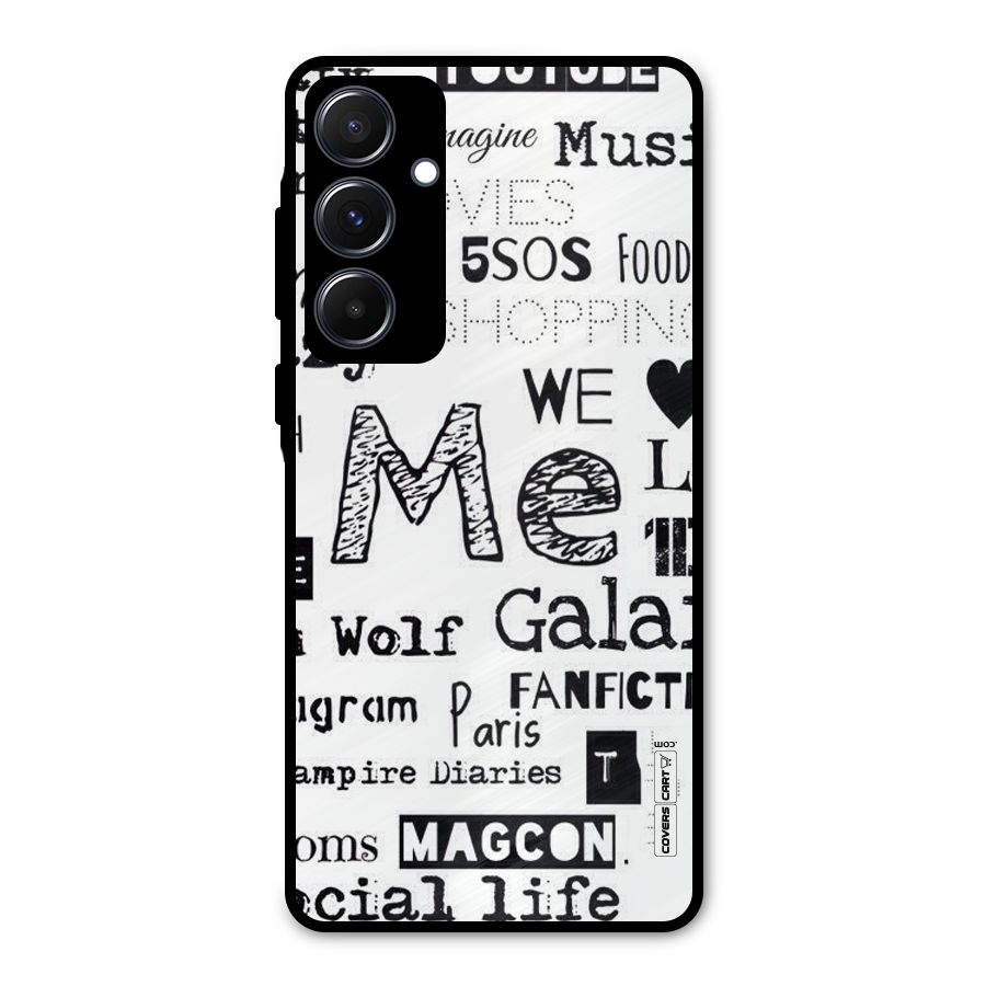 Love Things Metal Back Case for Galaxy A55