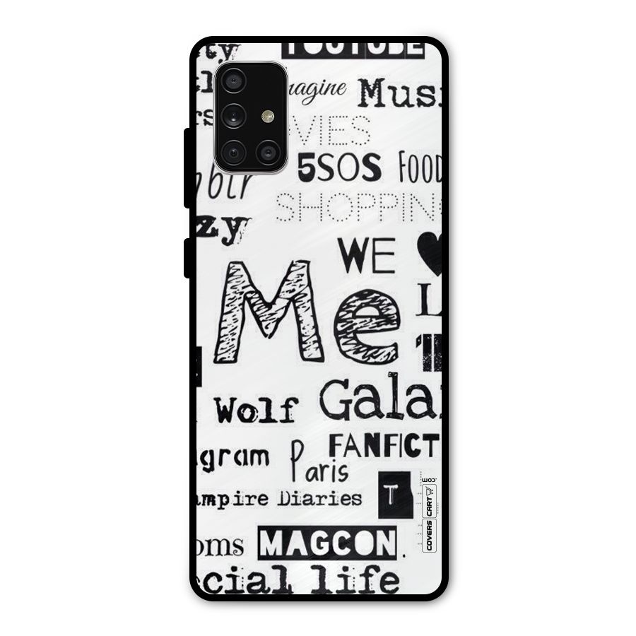 Love Things Metal Back Case for Galaxy A71