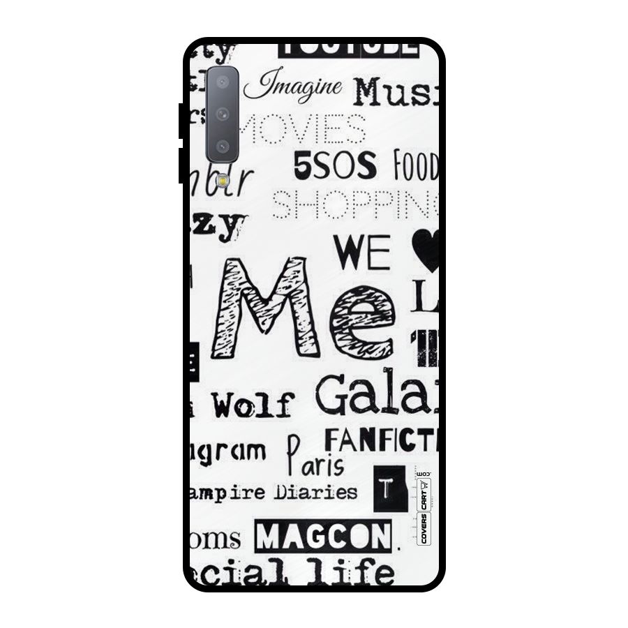Love Things Metal Back Case for Galaxy A7 (2018)
