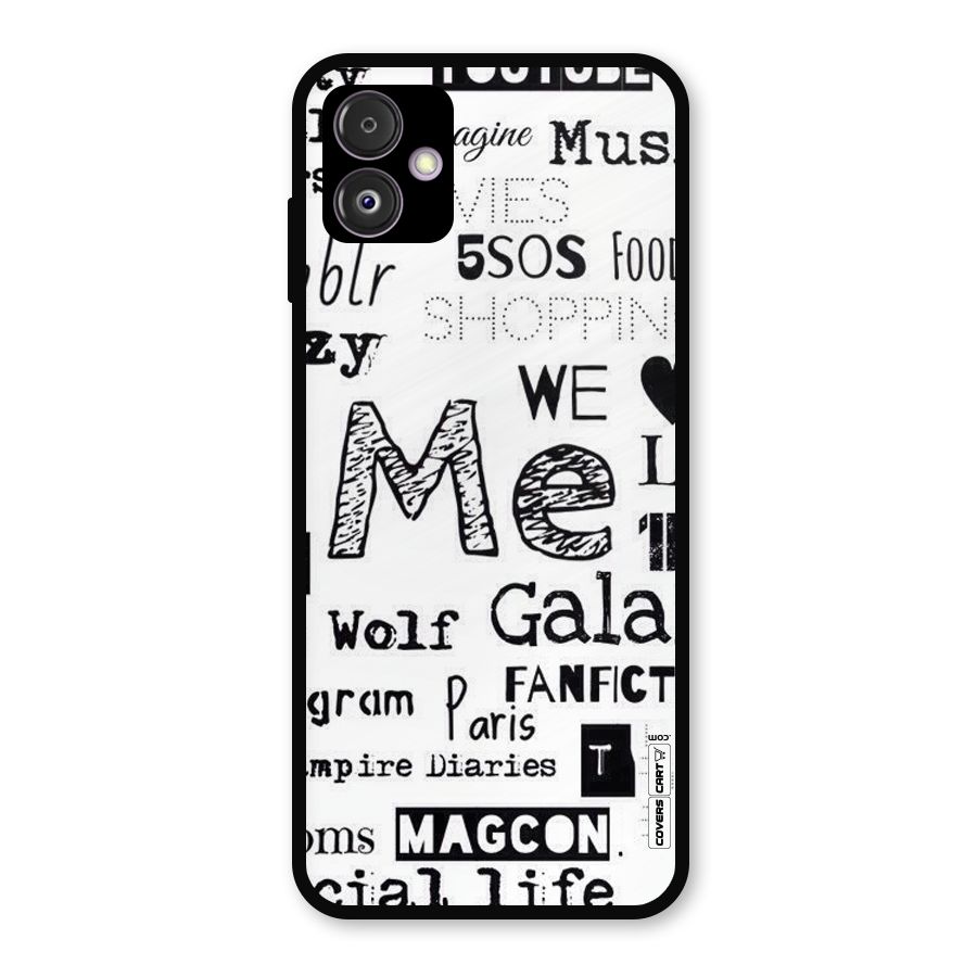 Love Things Metal Back Case for Galaxy F14
