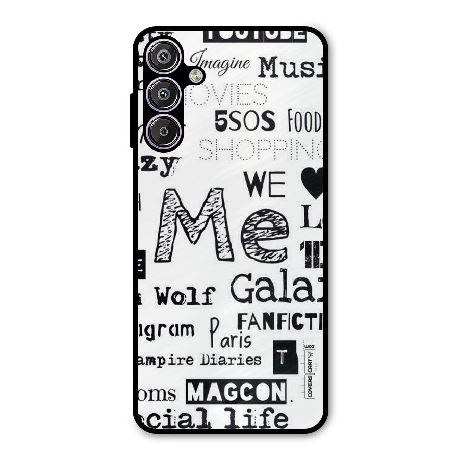 Love Things Metal Back Case for Galaxy F15