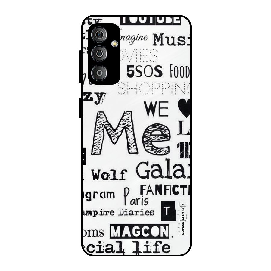 Love Things Metal Back Case for Galaxy F23