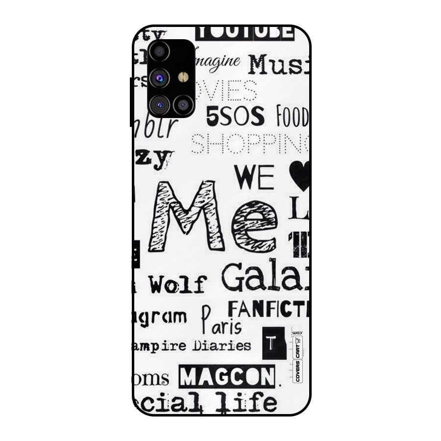 Love Things Metal Back Case for Galaxy M31s