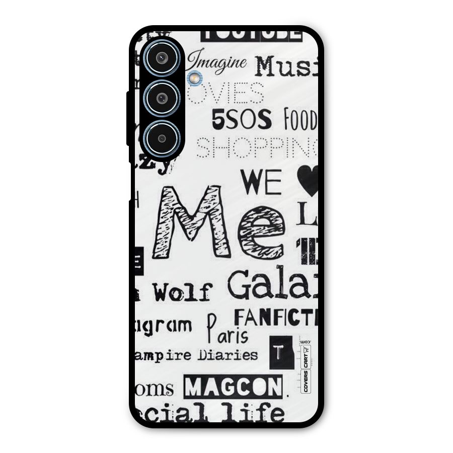 Love Things Metal Back Case for Galaxy M35