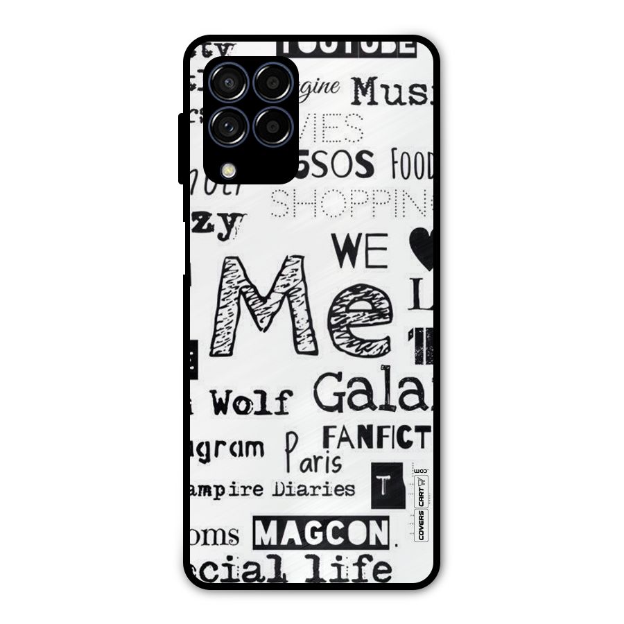 Love Things Metal Back Case for Galaxy M53 5G