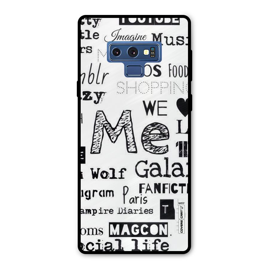 Love Things Metal Back Case for Galaxy Note 9