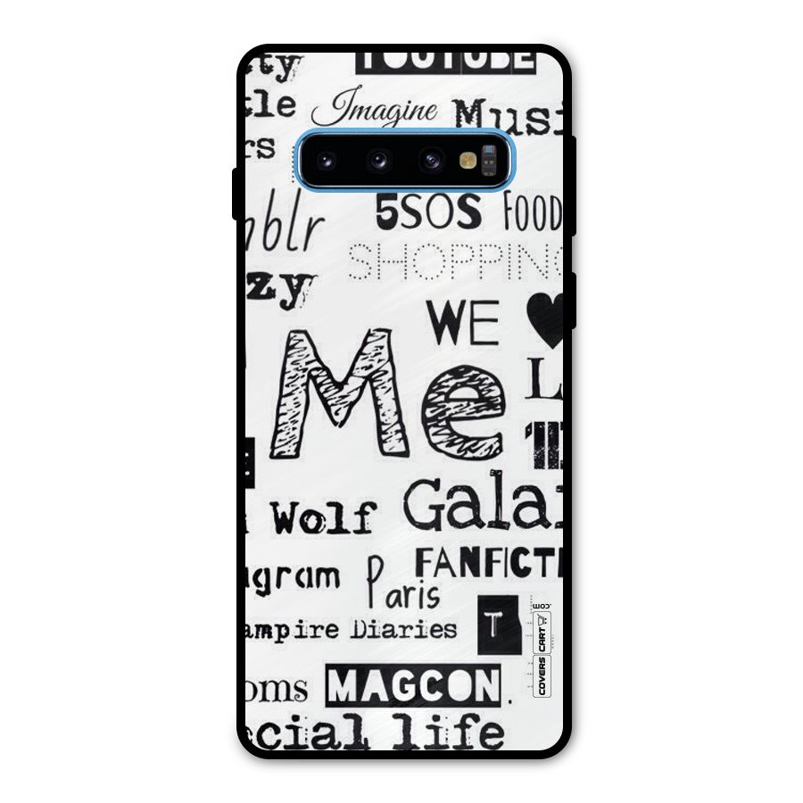 Love Things Metal Back Case for Galaxy S10