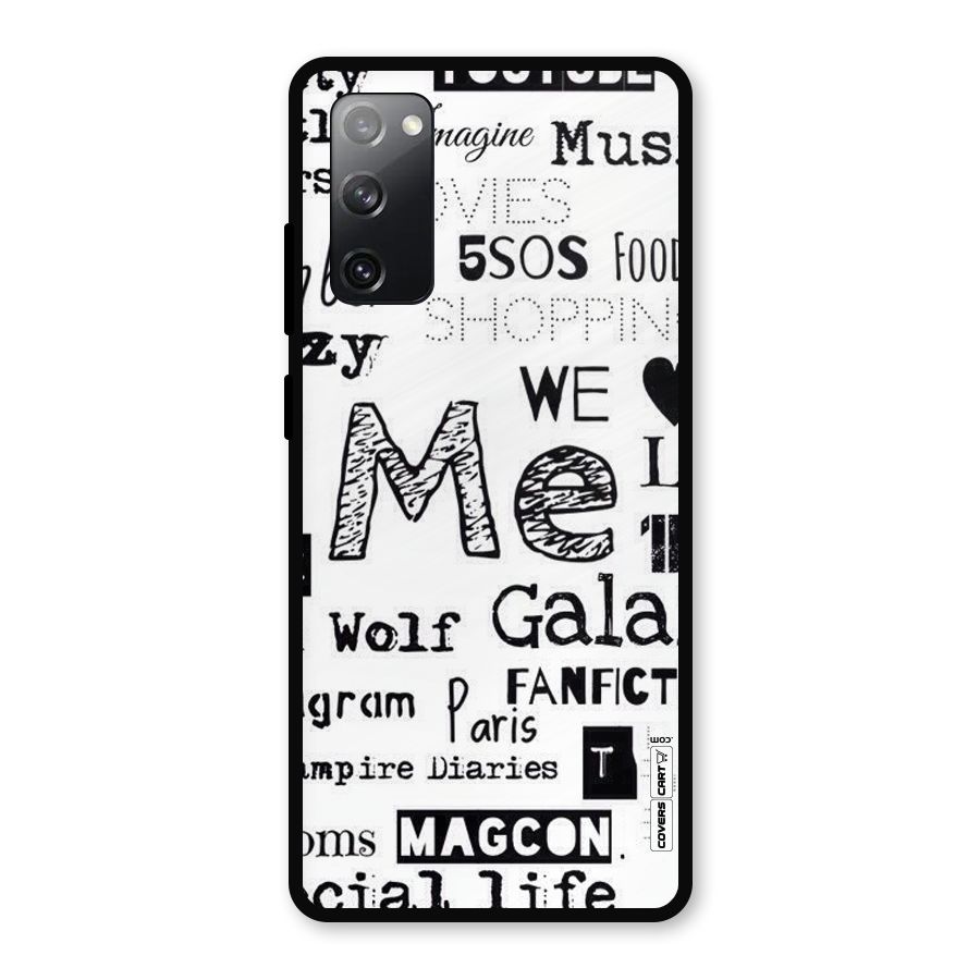 Love Things Metal Back Case for Galaxy S20 FE 5G