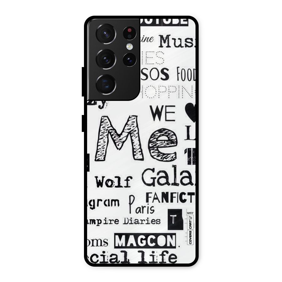Love Things Metal Back Case for Galaxy S21 Ultra 5G