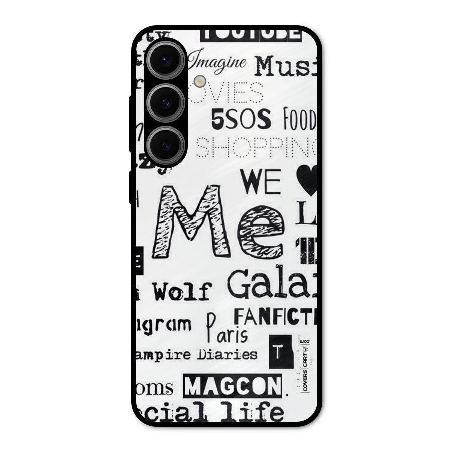 Love Things Metal Back Case for Galaxy S24 FE
