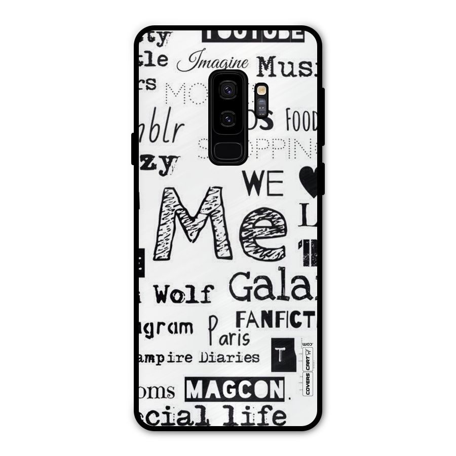 Love Things Metal Back Case for Galaxy S9 Plus
