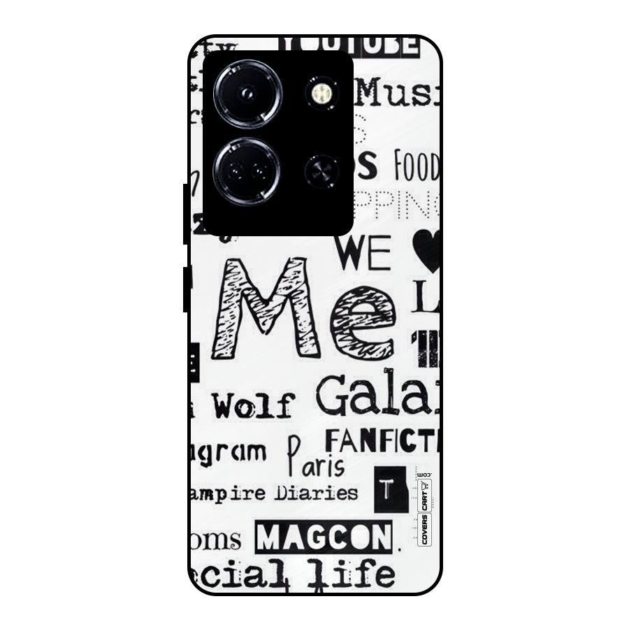 Love Things Metal Back Case for Infinix Note 30 5G